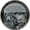 Mahatma Gandhi Civil Disobedience 1921 Beautiful Medallion With Box And Certificate