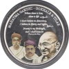 Mahatma Gandhi -Gokhale & Tilak (Fillers of Freedom movement) India -Pack Of 1 Silver Plated Extermaly Rare Coin Medieval Coin Collection 1 Coin