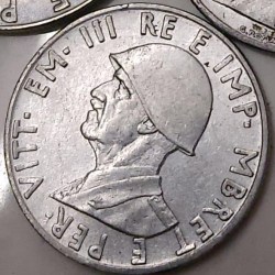 Alternative view of Italy – Albania, 0.50 Lek, 1939, KM #30, Circulated Condition.