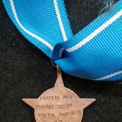 Alternative view of INDIA : PASHCHIMI STAR 1971 NAMED MEDAL RARE # I-87