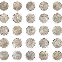 Alternative view of Sri Lanka, Rupees 10, 2013, Districts Series – 25 coins set, UNC Condition.