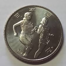 Japan, 100 Yen, 2019, Tokyo Olympics 2020 - Athletics, UNC Condition.