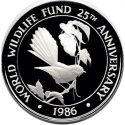 10 Tālā Tanumafili II Silver World Wildlife Fund Ultra Unique and Rare