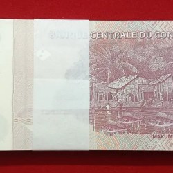 Alternative view of Congo 50 Francs 100 Notes Serial Bundle Rare