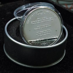 Alternative view of Mahatma Gandhi - Route To India ( 1914-2014 ) Silver Plated Medallion With Box & Certificate