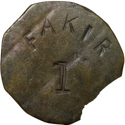 Brass Token Late 19th Cen.AD 'Fakir 1'