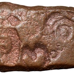 Copper Punch Mark from Ujjaini Region Mauryan Period 2nd - 1st Cen. BC Mahakal Type