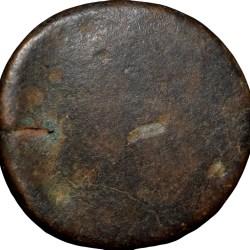 Alternative view of Copper Paisa of Nawab Jahangir Muhammad Khan (AD 1837-1844) of Bhopal State KM C21a Retrogade Very Rare