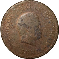 Copper 1/2 Tanga of Carlos I(AD 1901) of Indo-Portugal KM 16 Scarce Large Size