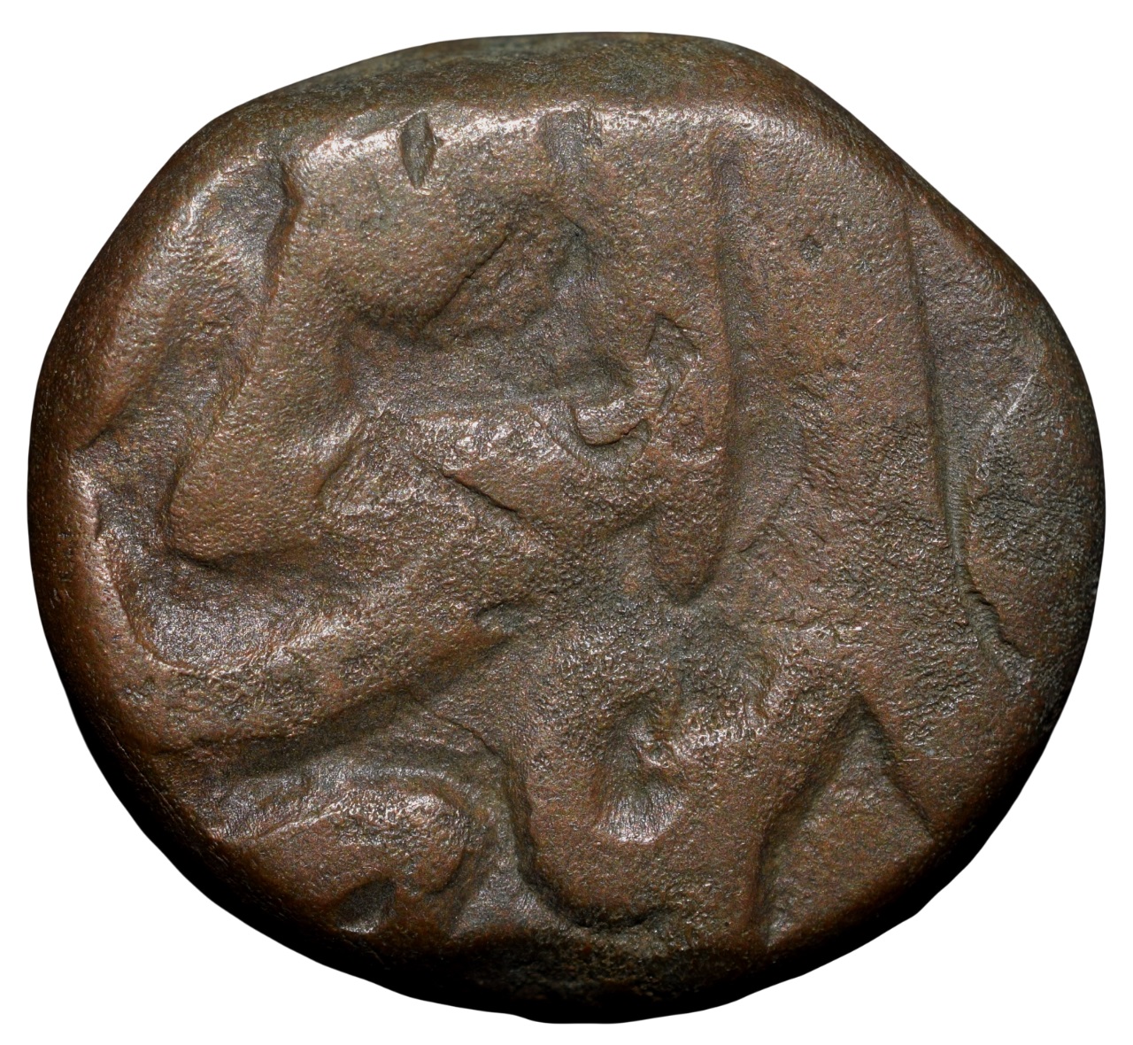 Copper Dam of Shah Alam Bahadur(AD1707-12) of Elichpur Mint KM341.1 - Image 2