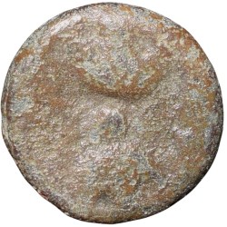 Lead Coin of Western Kshatrapa (1st Cen. AD) with Thunder Arm