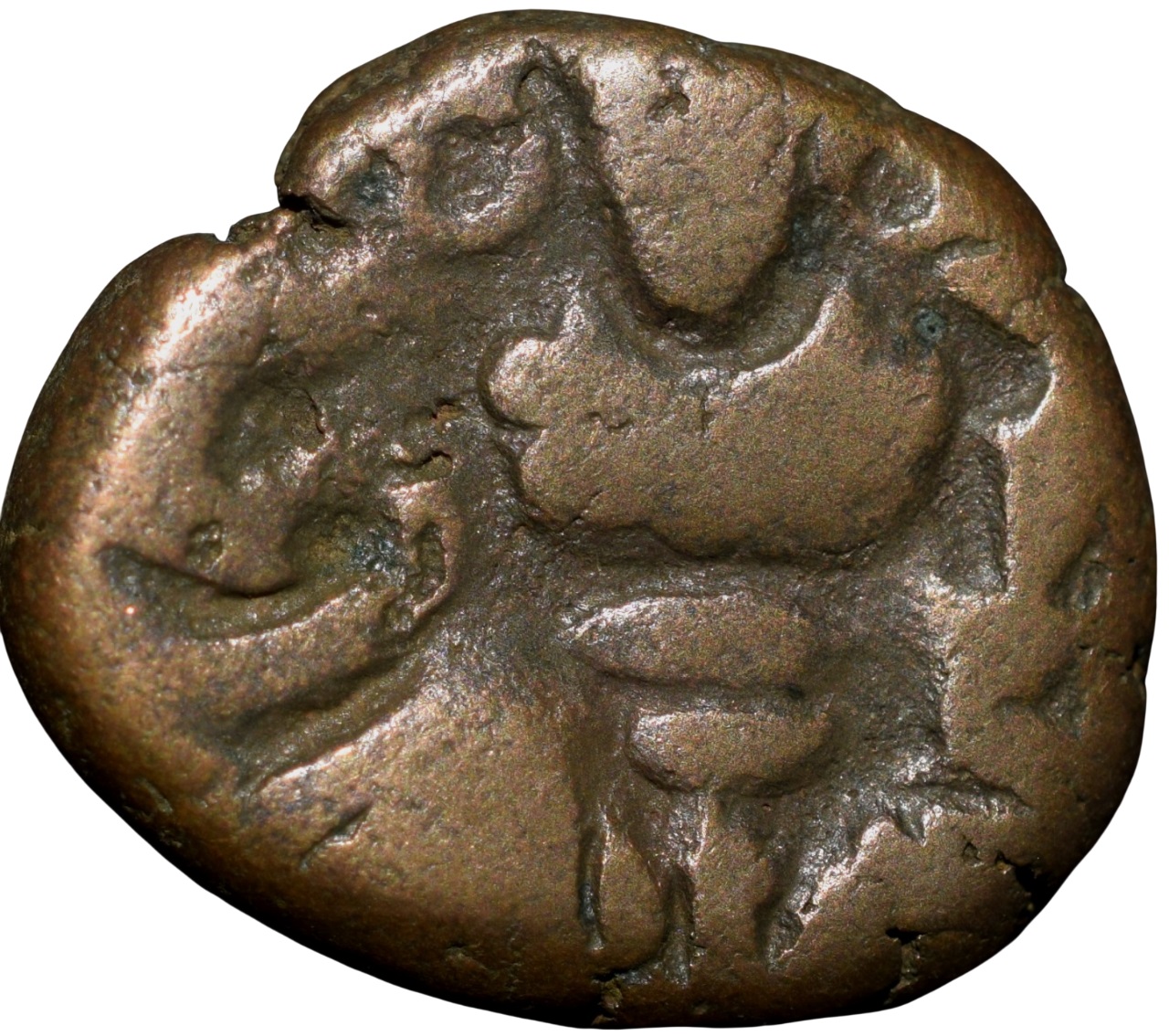 Copper Drachma of Harsha Deva(AD1089-1101) of Lohara's of Kashmir