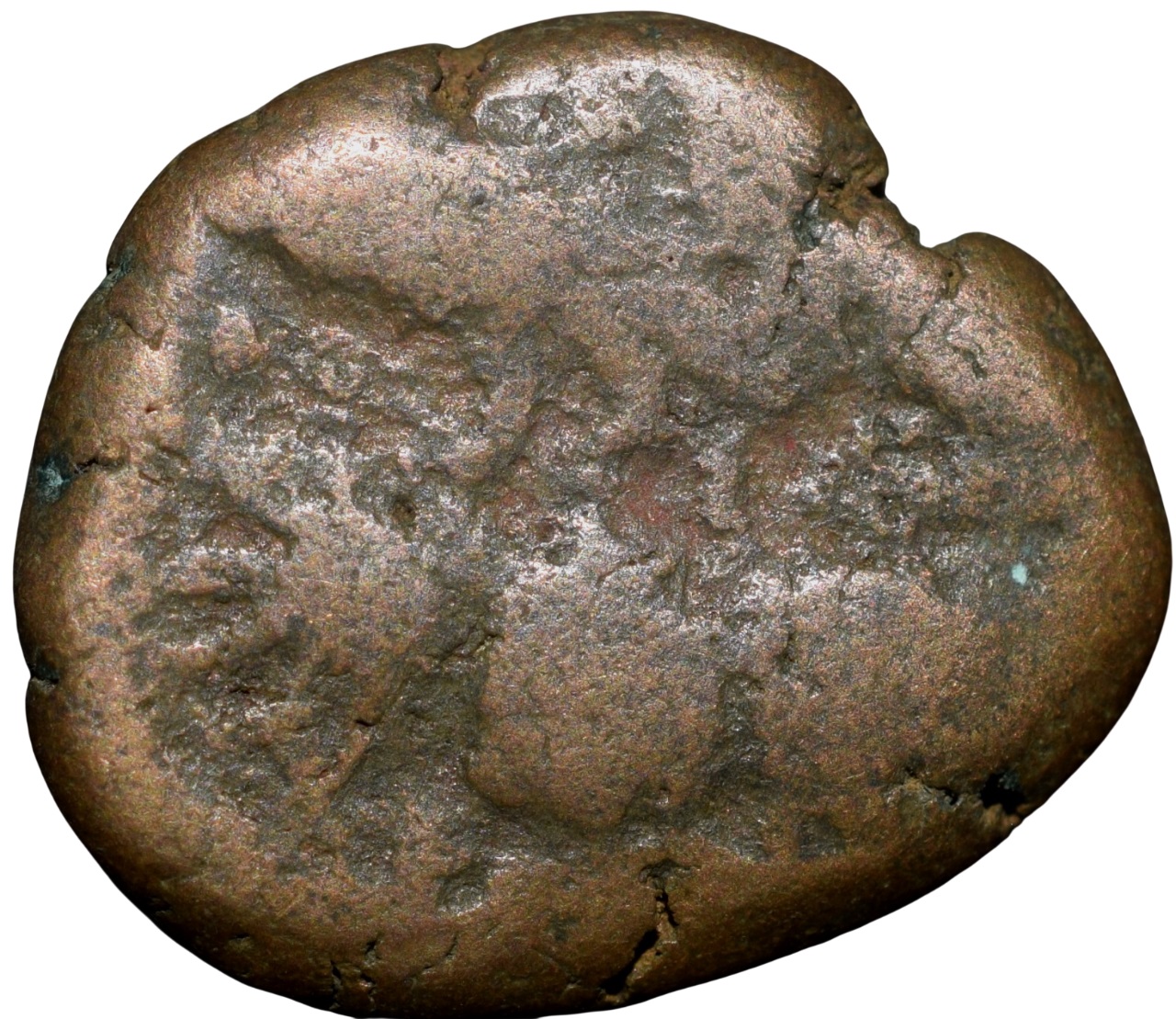 Copper Drachma of Harsha Deva(AD1089-1101) of Lohara's of Kashmir - Image 2