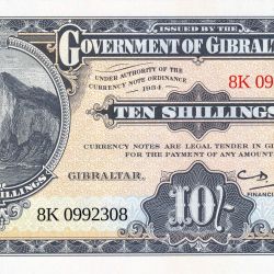 10 Shillings of Gibraltar Country (AD 2018) Commemorative issue - World Tourism Year (2018)
