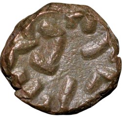 Alternative view of Copper Kakani of Ganapati Naga(c. 3rd Cen. AD) of Nagas Dynasty from Padmavati Bull left Type