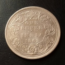 Alternative view of VICTORIA QUEEN 👑👑 YEAR. 1862 Dot variety 1862+10 dots=1872 year. WEIGHT 11.5 GM ORIGINAL GAUARANTEE EXCELLENT CONDITION M 9314191234 ( what's app)