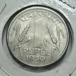 1 Rs 1950 Copper Nickel Coin UNC
