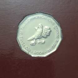 2 Rs 150 Years Of Telecommunications Copper Nickel Coin UNC RARE