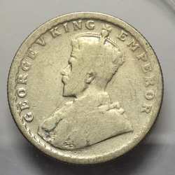 British India George V Half Rupee 1912 Silver Coin High Grade