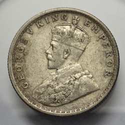British India George V Half Rupee 1914 Silver Coin High Grade