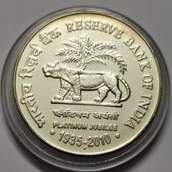75 Rs Reserve Bank Of India Silver Coin UNC