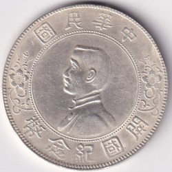 Memento 1 Dollar China 1927 EX Rare Silver Coin Collcetor Choice