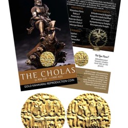 The Cholas Gold Kahavanu Reproduction Coin Issue Blister Pack Ultra Unique and Rare