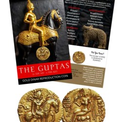 The Guptas Gold Plated Dinar Reproduction Issue Blister Pack