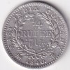victoria queen 1/4 rupee silver continous legend rare silver coin