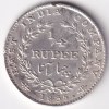 William IV 1/4 rupee 1835 silver Surface Scratch R.s incuse Silver Coin rare