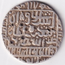 Alternative view of Islam Shah Suri of suri dynasty silver Tanka collector choice rare coin #2