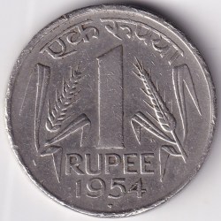 1954 Nickel Rare 1 Rupee Ex Rare Coin