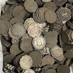 Alternative view of 1 Anna George VI Only Copper Nickel 100 Pcs Lot