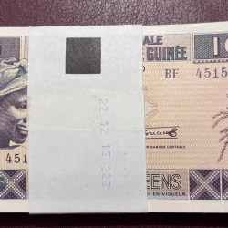 Guinee 100 Cent 2015 - 100 Notes Serial Bundle Rare #1