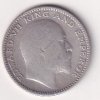 India - British  ½ Rupee 1910 - Edward VII Rare Silver Coin #V-86 - Image 2