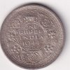 British-India 1 Rupee 1944 - George VI Rare Lahore Mint Silver Coin #V-178