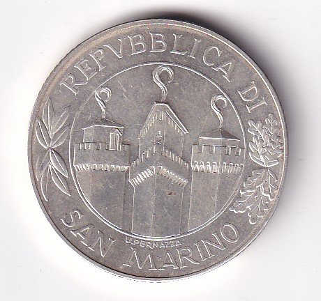 San Marino 5000 Lire 2001 Peace Commemorative issue 1700th anniversary of San Marino Foundation Rare Sliver Coin #V-167
