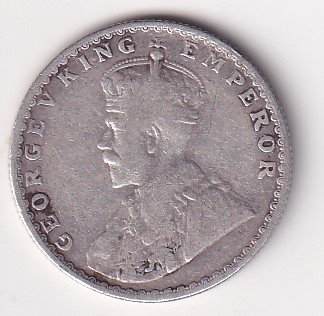 British - India ½ Rupee 1928 - George V Rare Silver coin #V-232