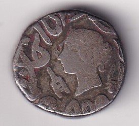 Indian princely states › Bharatpur, 1 Rupee (1858-1865) - Queen Victoria Bharatpur Rare Silver Coin #V-245