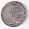 Germany 2 Reichsmark 1939 - Paul von Hindenburg Rare swastika(卐) Mark Silver Coin #V-252 - Image 2