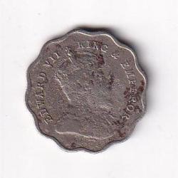 Alternative view of 1910 ONE ANNA EDWARD BRITISH INDIA RARE COIN#I-107