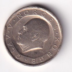 Alternative view of NORWAY 10 KRONER RARE COIN #I-120