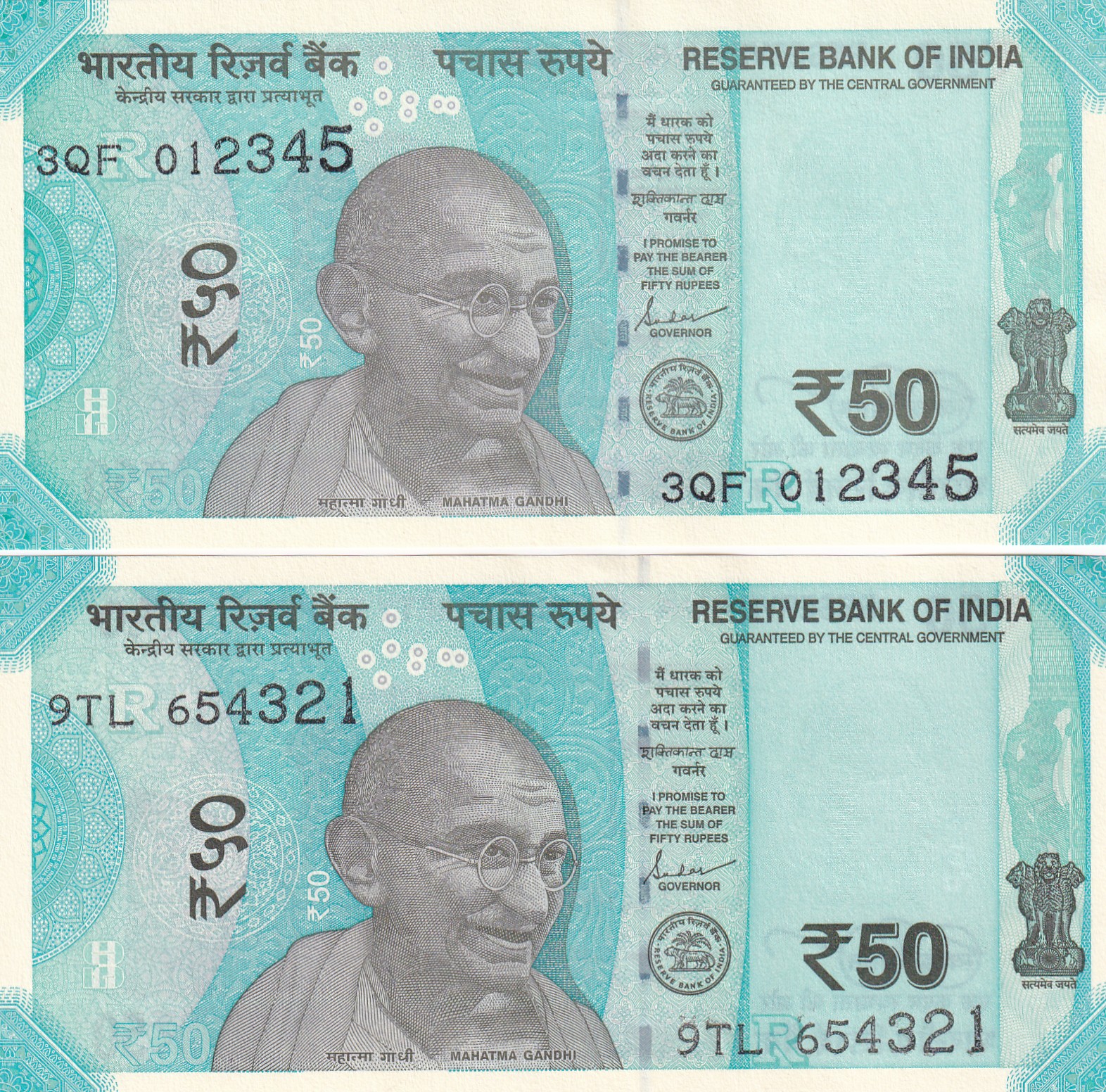 2 Pce Fancy Number Set Leader Number (2 Note ) Set