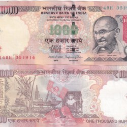 1000 RUPEES GOVERNOR RAGHU RAM RAJAN ( R INSERT 2014) RARE WITHOUT PEN MARK TOP CONDITION NOTE