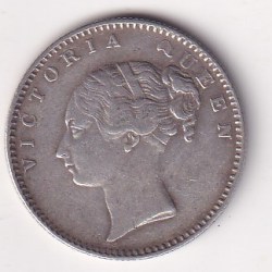 British-India ½ Rupee 1840 - Victoria Continuous legend HIGH GRADE RARE SILVER COIN #1000