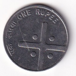 Alternative view of 2004 Cross Coin India Rare Date Extremely Rare High Grated Coin #I-101