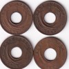 East Africa 4 Different Dates One Cent Coin Set #I-162