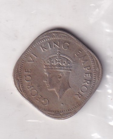 1947 BRITISH - INDIA TWO ANNA (GEORGE VI) RARE UNC COIN #I-203 - Image 2