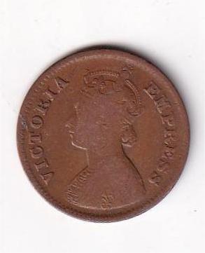 British India ½ Pice 1899 Victoria Rare Coin#I-176 - Image 2