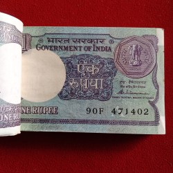 Alternative view of One Rs Old Small Coin Full Bundle A49 Finance Secretary S.Venketraman 1986 Year 471401